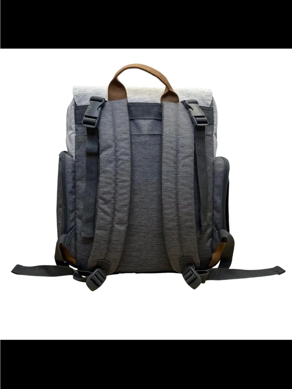 Eddie Bauer Two-Tone Gray and Tan Kids Backpack